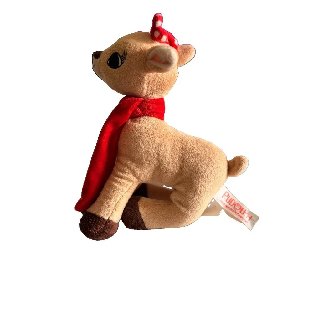 Dan Dee Rudolph Red-Nosed Reindeer Clarice Tan w Red Scarf 7
